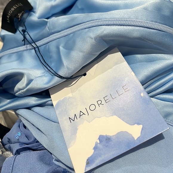 MAJORELLE Leigh Mini Dress in blue size M. - Picture 7 of 8